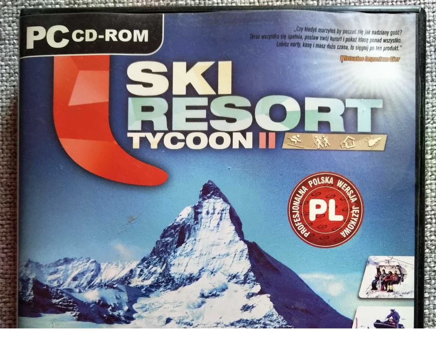 Ski Resort Tycoon II - gra komputerowa CD BOX UNIKAT