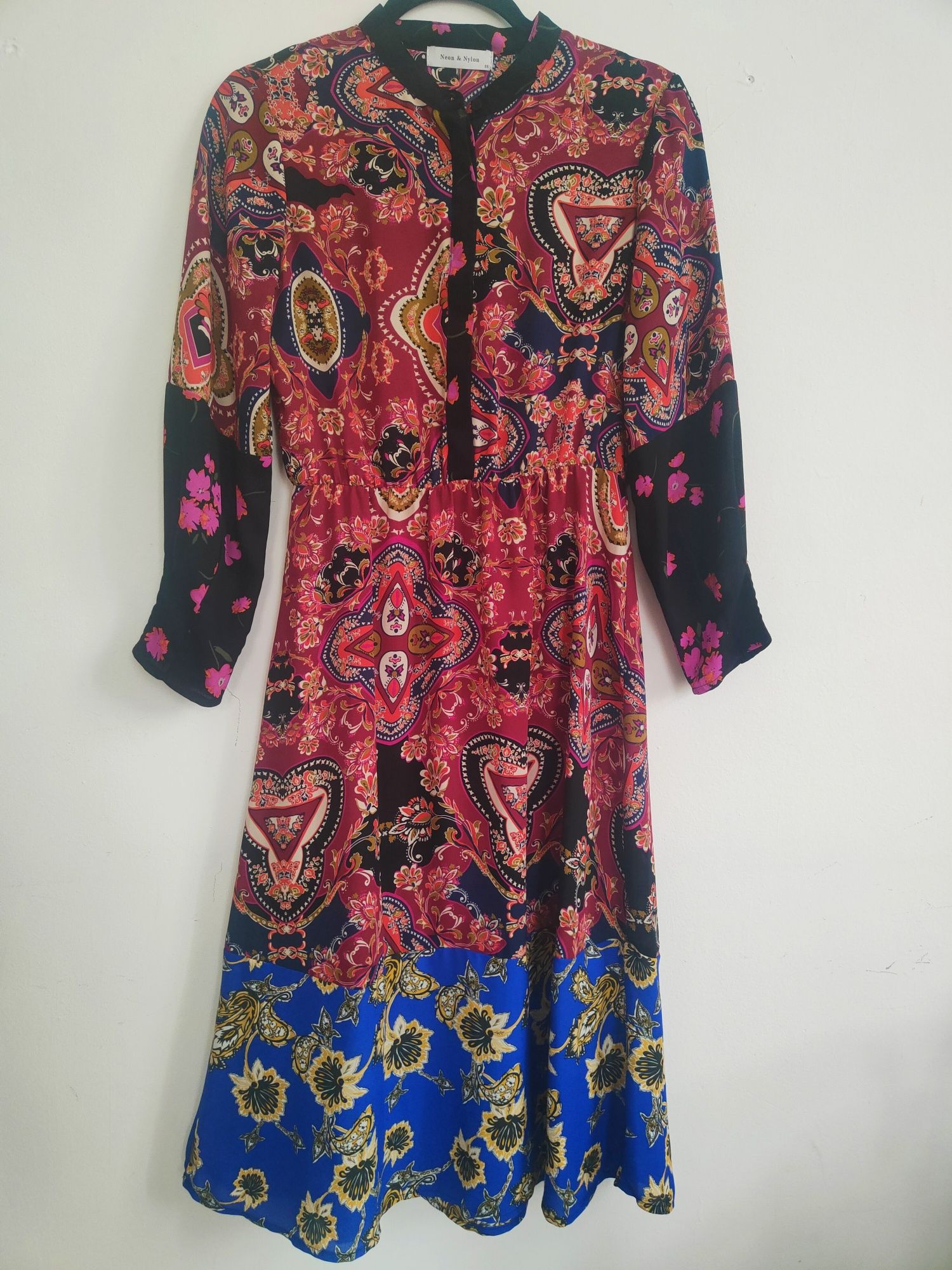 Boho hippie sukienka wiosna/lato 36 Neon & Nylon
