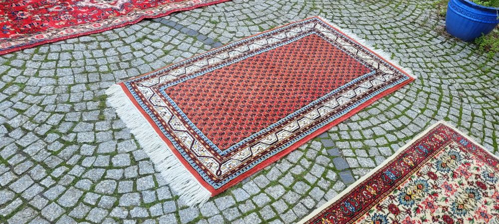 -70% lśniący orientalny indo saroug mir perski dywan  R.tkany 95/180