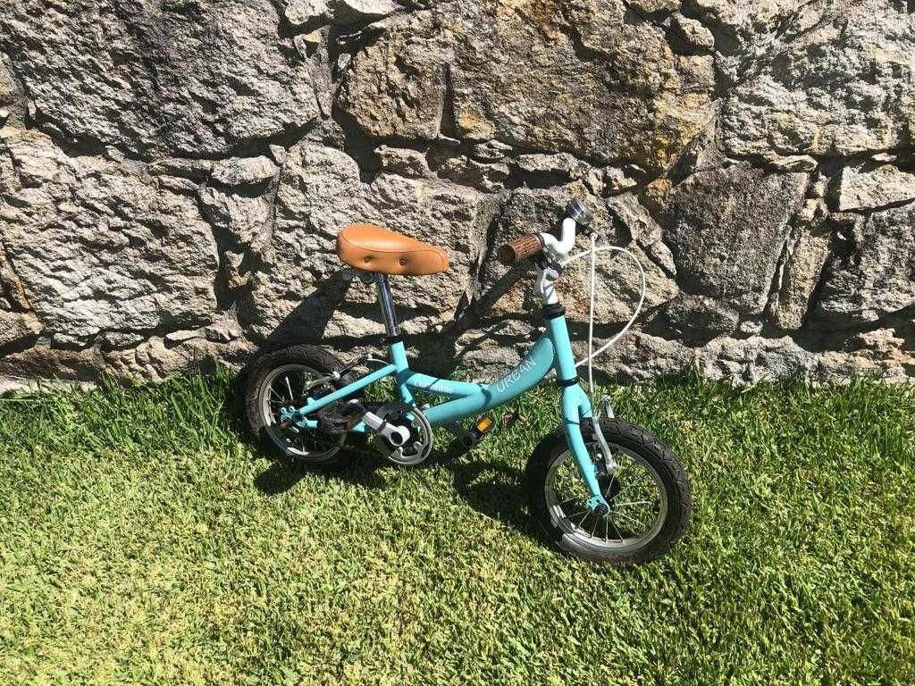 Bicicleta Criança Roda 12 Verde-Água