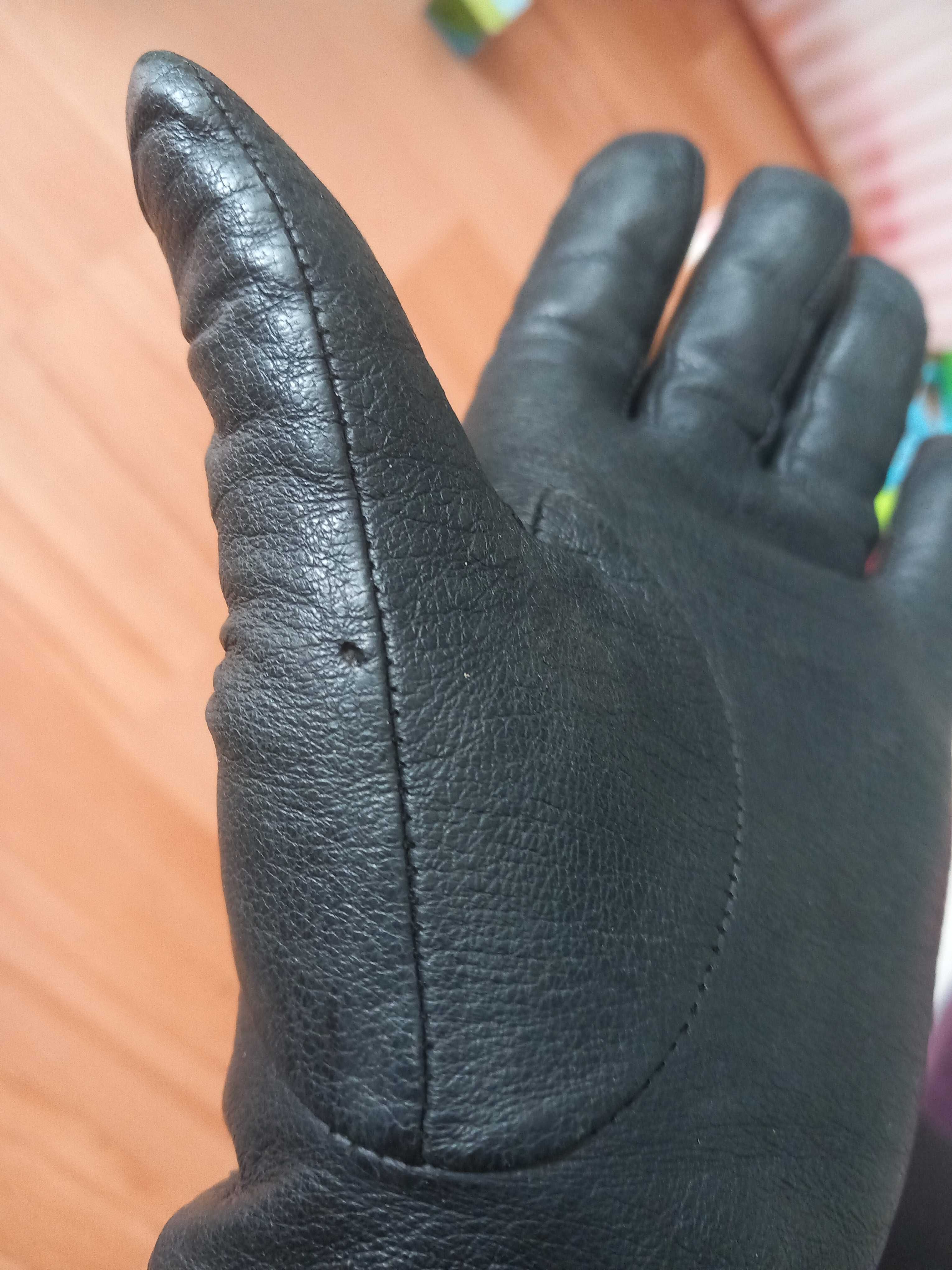 Czarne rękawiczki XL