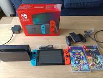 Konsola Nintendo Switch zestaw+ 2 gry