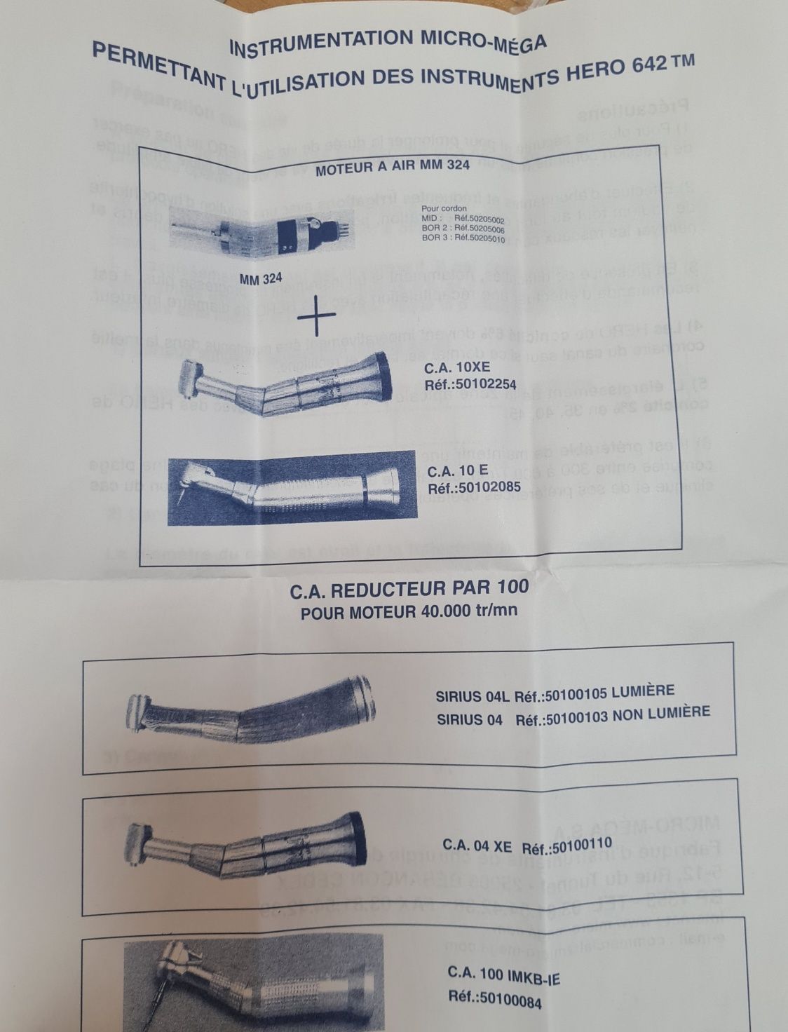 Peça de mão de endodontia