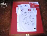 koszulka Reprezentacji POLSKI z autografami piłka nożna piwiarnia piwo