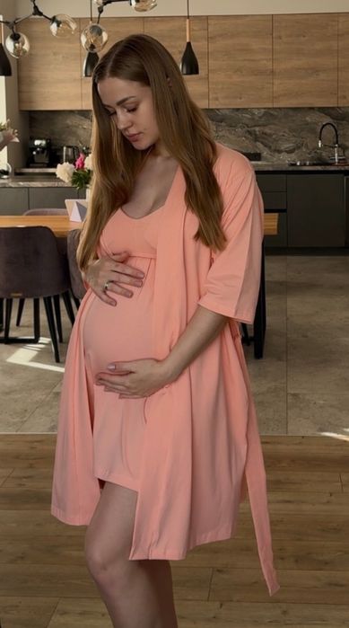 Нічна сорочка Розмір: L персиковий колір