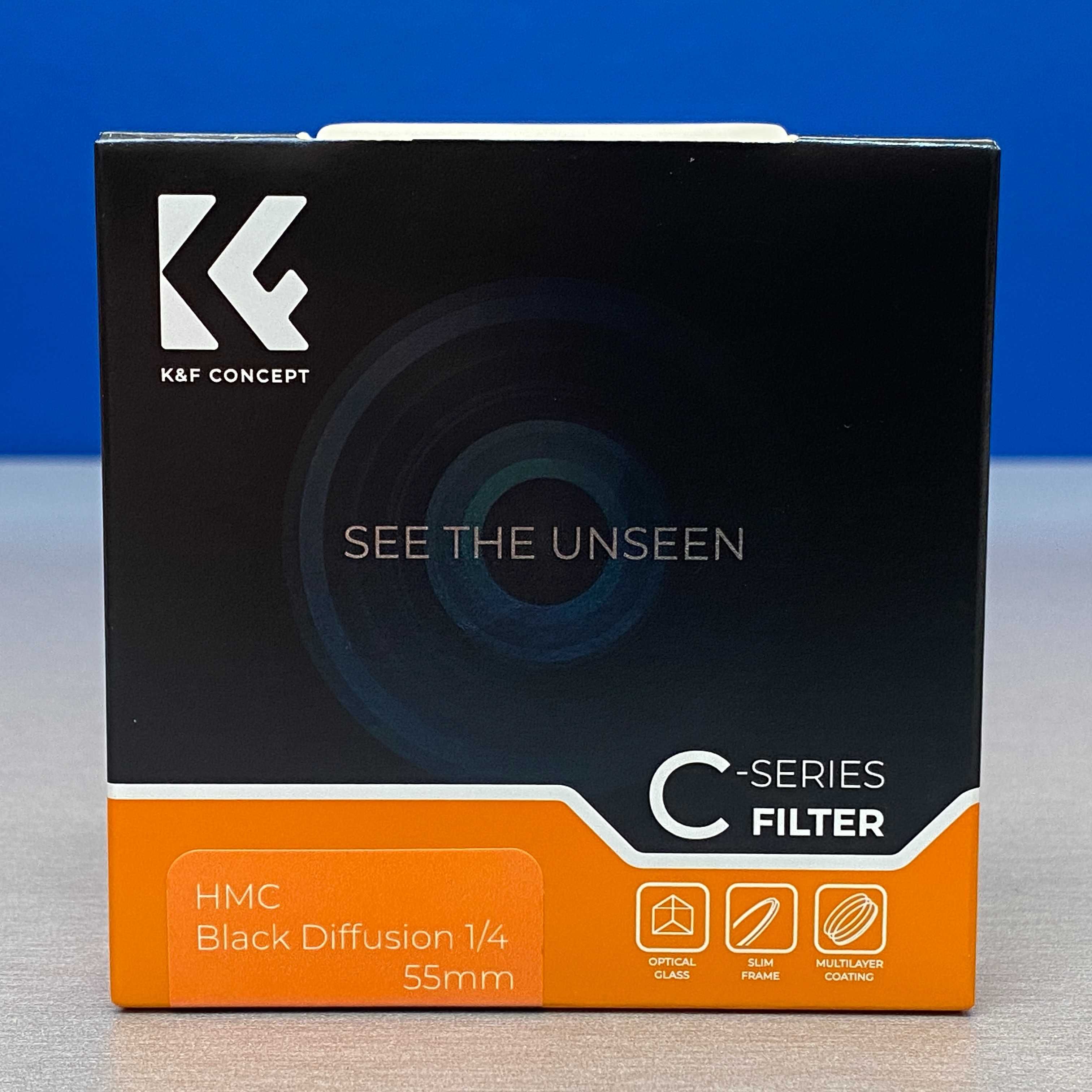 K&F Concept Black Diffusion 1/4 Slim 55mm (Filtro Black Mist) - SELADO