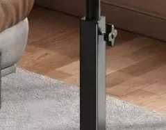 Наддиванний овалний столик на ніжці