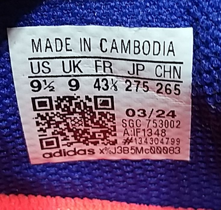 Сороконіжки Adidas F50 Club Turf Performance, 43⅓р. на 26.5 см