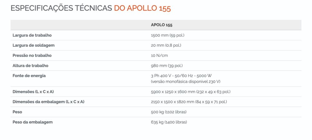 Apollo 155 - máquina de soldar