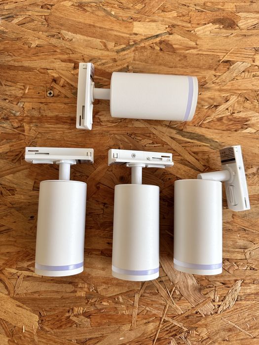 Aluminiowe lampy do listwy 4 szt