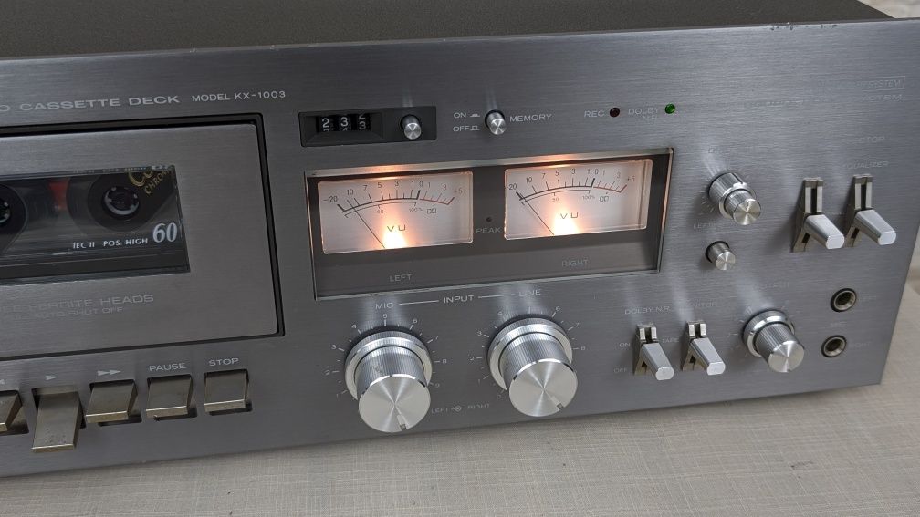 Kenwood KX-1003 Wysokiej klasy magnetofon kasetowy 3-głowicowy vintage