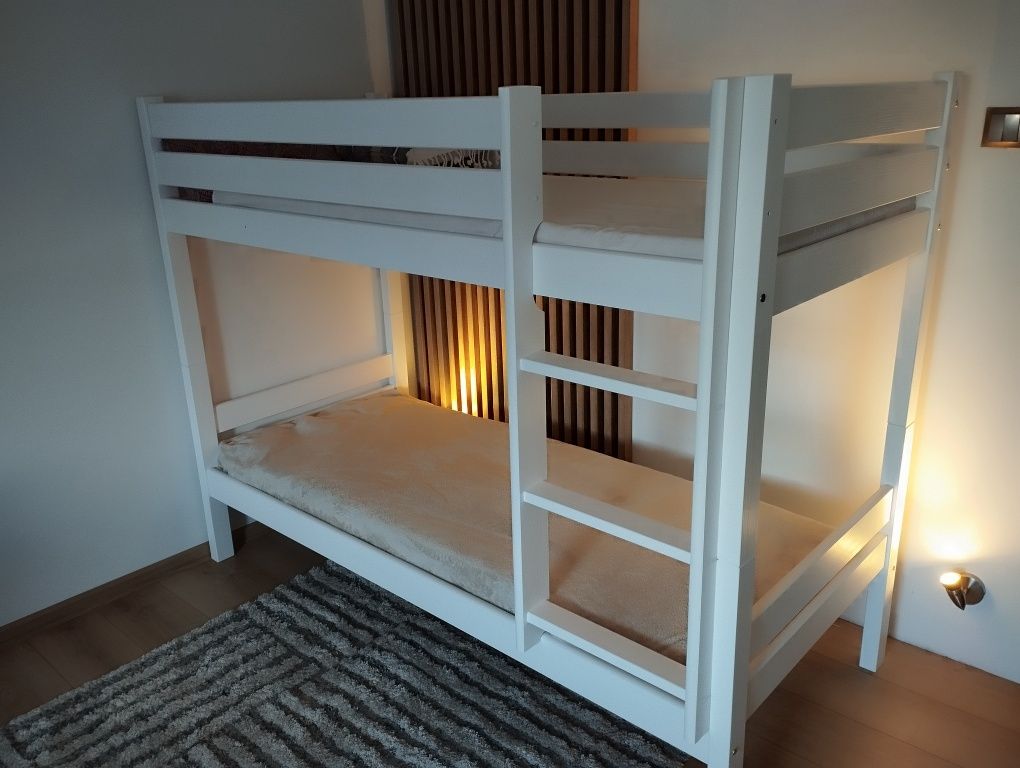 Łóżko piętrowe białe 180x80 - NOWE- PRODUCENT