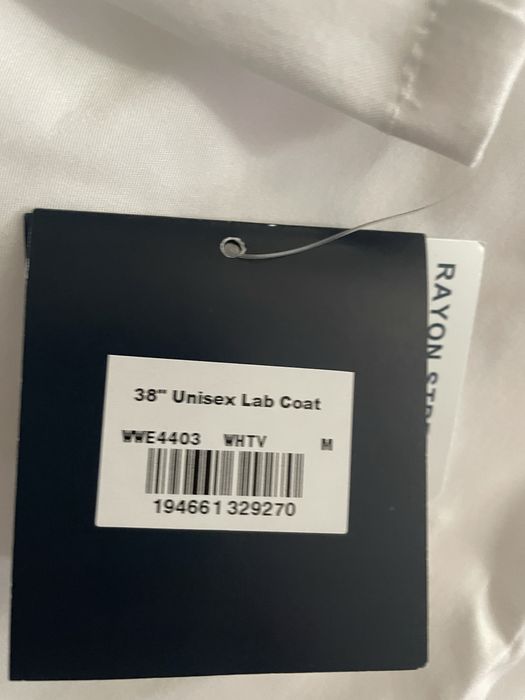 Biały fartuch Cherokee unisex