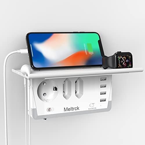 Podwójna wtyczka Meltrck do gniazda, gniazdo wielokrotne 7 w 1