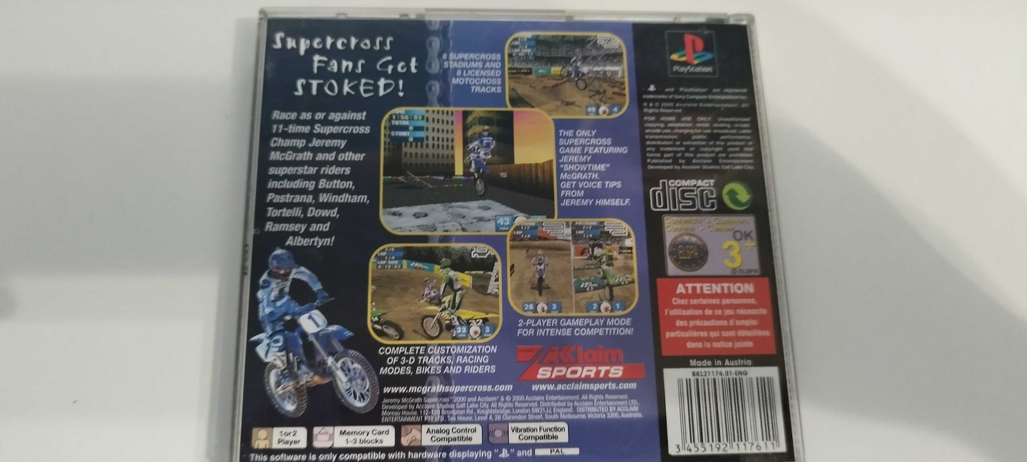 RETRO Jeremy McGrath Supercross 2000 Ps1 PlayStation PSX