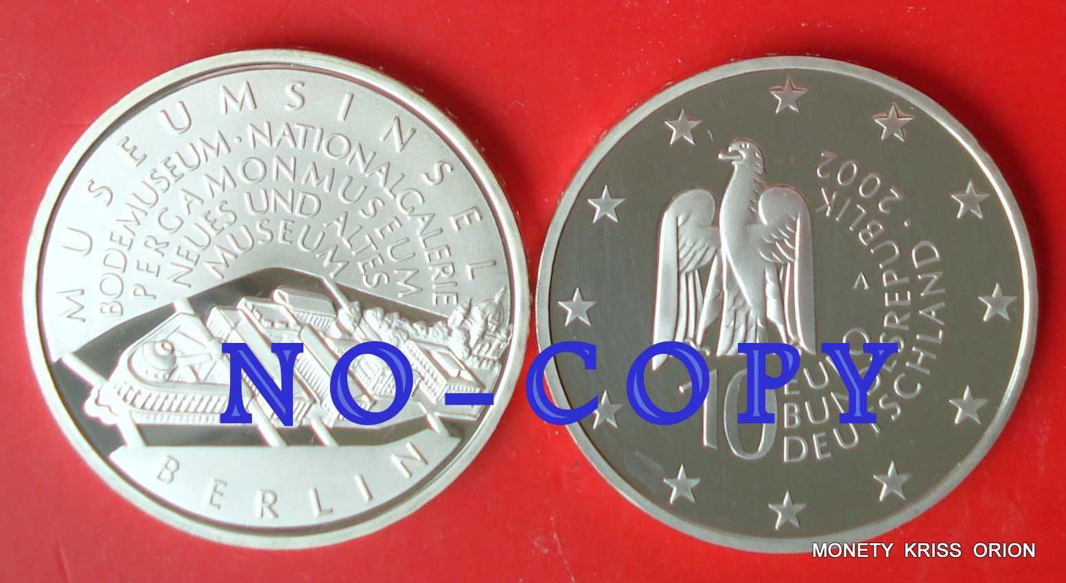 10 Euro 2002  - Niemcy - Muzeum W Berlinie - Ag925 + Prezent