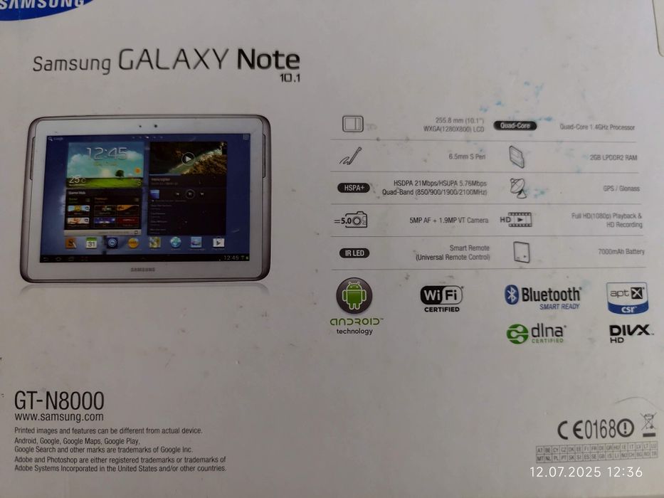 Планшет Samsung Galaxy Note 10.1
