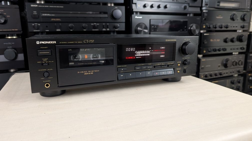 Pioneer CT-737 Wysokiej klasy magnetofon kasetowy 3-głowicy