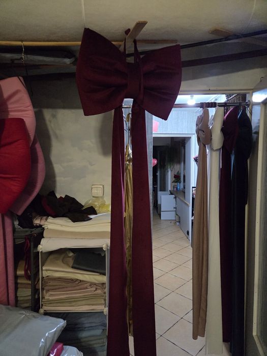 Aksamitne kokardy na choinkę