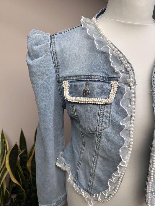 Piękna i wyjątkowa kurtka jeans katana dżinsowa