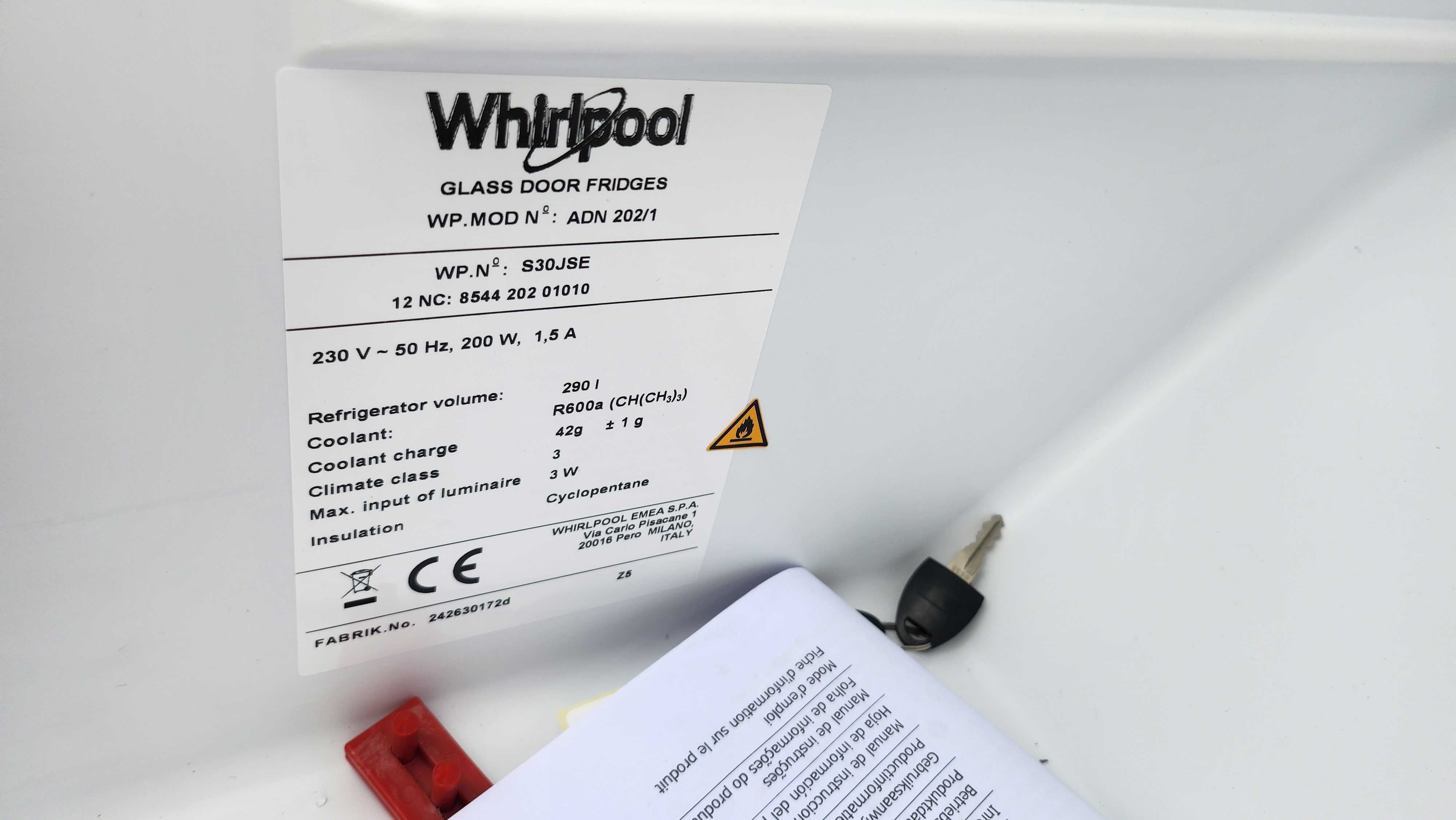 JANKI, ul. WSPÓLNA 6 Chłodziarka lodówka Whirlpool ADN202/1 145cm