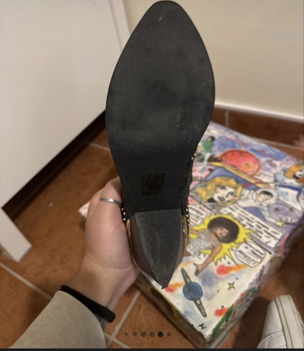 Sapatos MACEO black snake gold