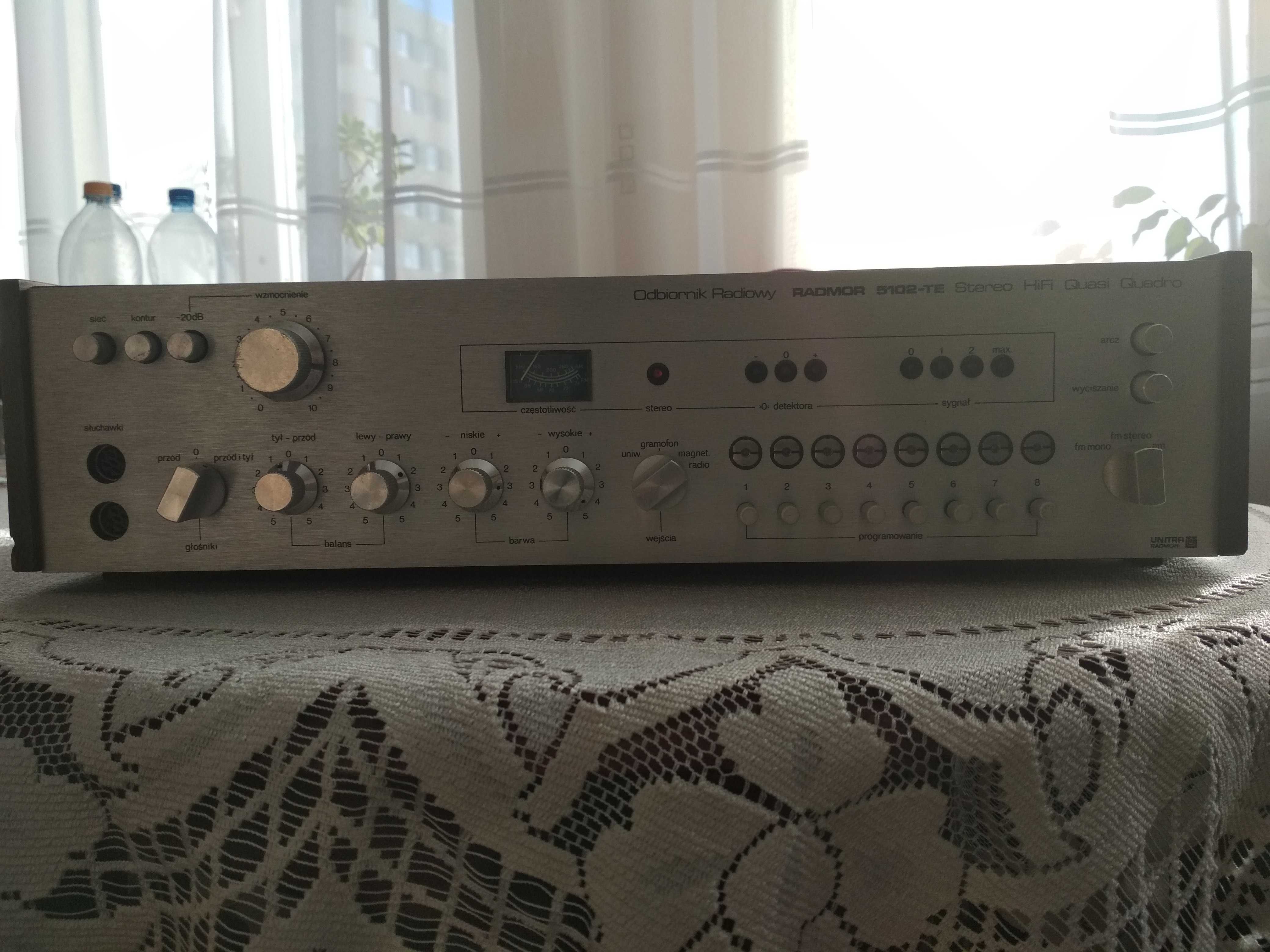 Amplituner Radmor  5102 TE, przestrojony, stan B.D.