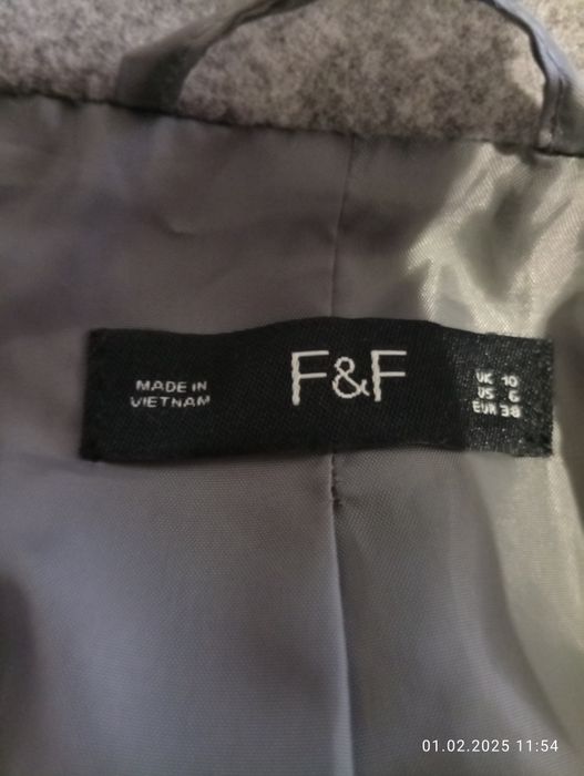 Кашемировое пальто F&F