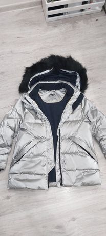Продам зимнюю куртку оригинал Zara  на девочку