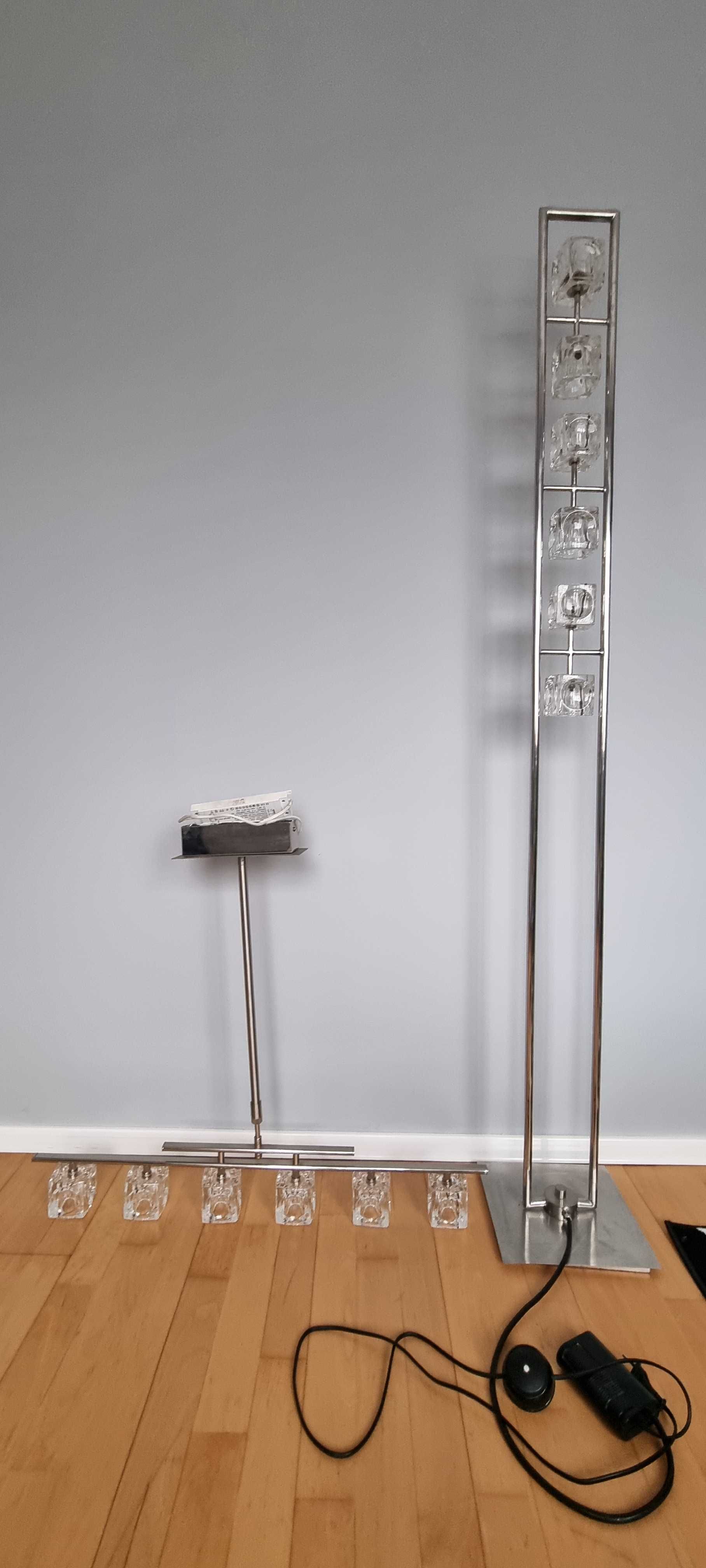Żyrandol + lampa stojąca (komplet)