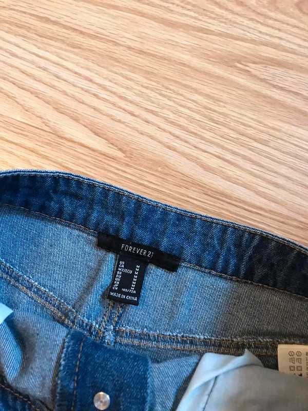 Krótka mini spódniczka  jeansowa Forever 21 na lato wiosnę 38 M