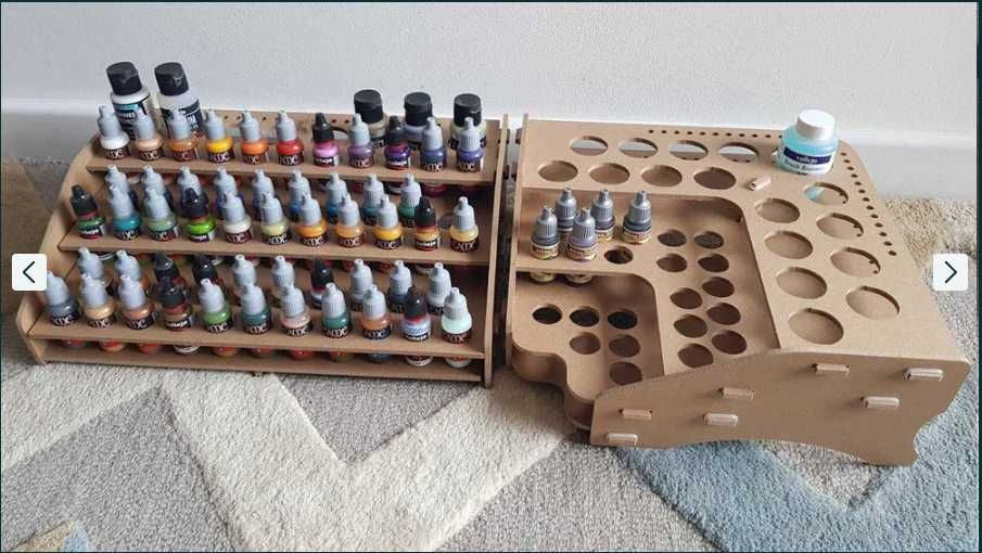 Organizer Modelarski - Stojak Na Farby Vallejo / Speedpaint - prosty