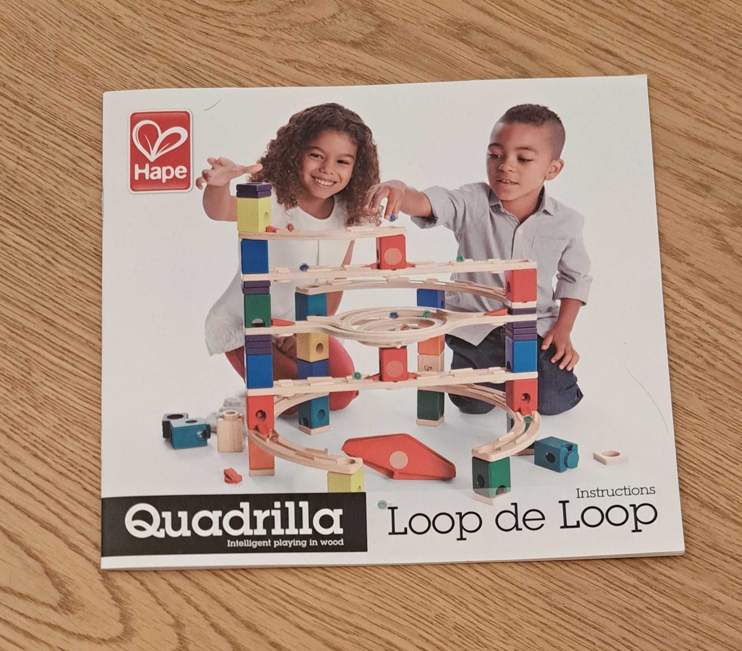 Kulodrom Hape Quadrilla Loop de Loop - Drewniana zjeżdżalnia dla kulek