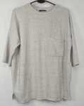 Zara beżowa bluzka krótki rękaw oversize S