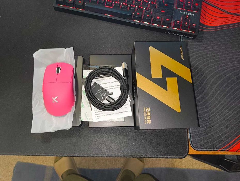 NEW Професійна ігрова миша MCHOSE L7 Ultra+ 8K (ЯСКРАВОГО КОЛЬОРУ)