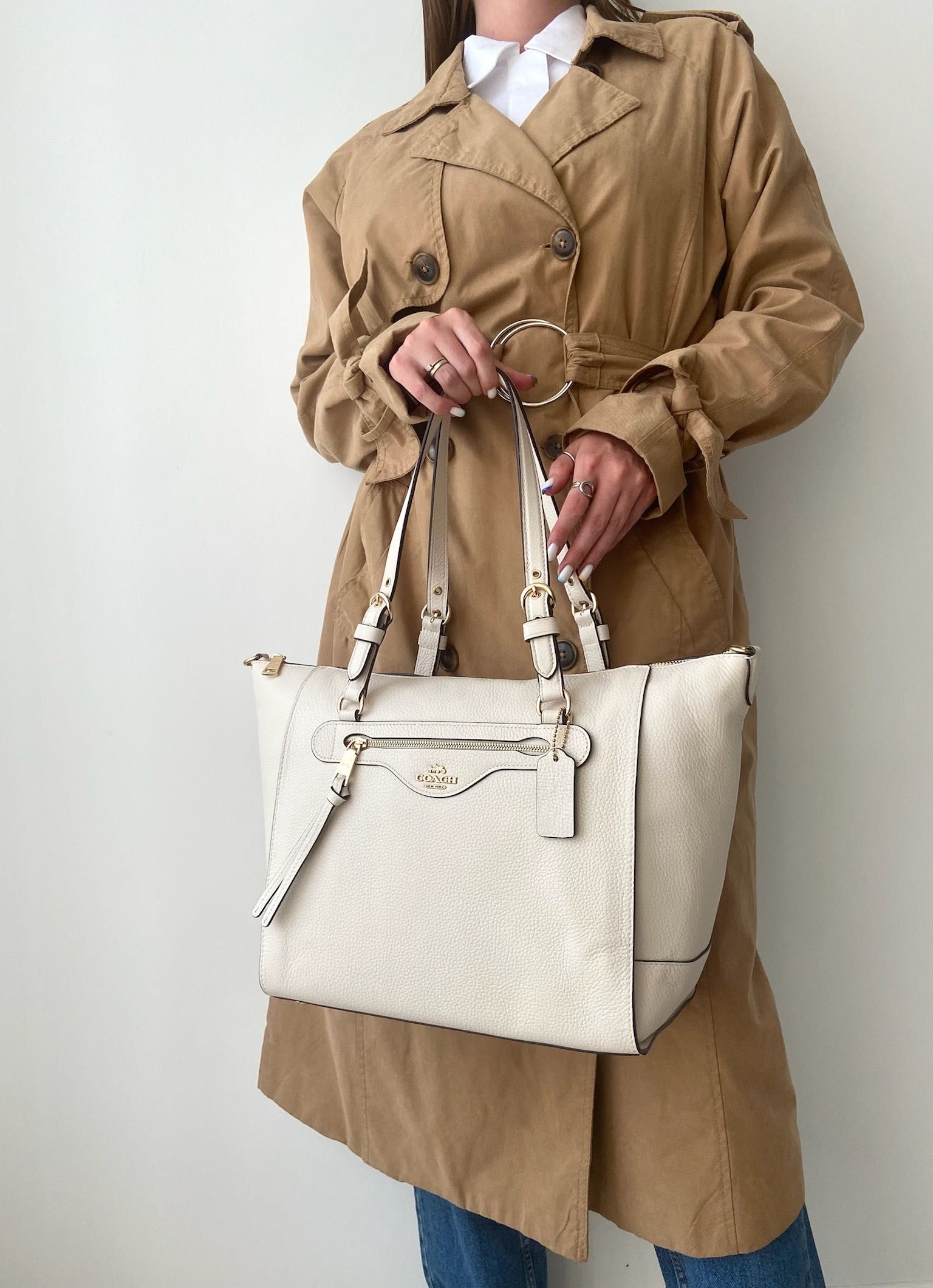 Женская сумочка тоут шопер COACH Kleo Carryall жіноча сумка подарунок