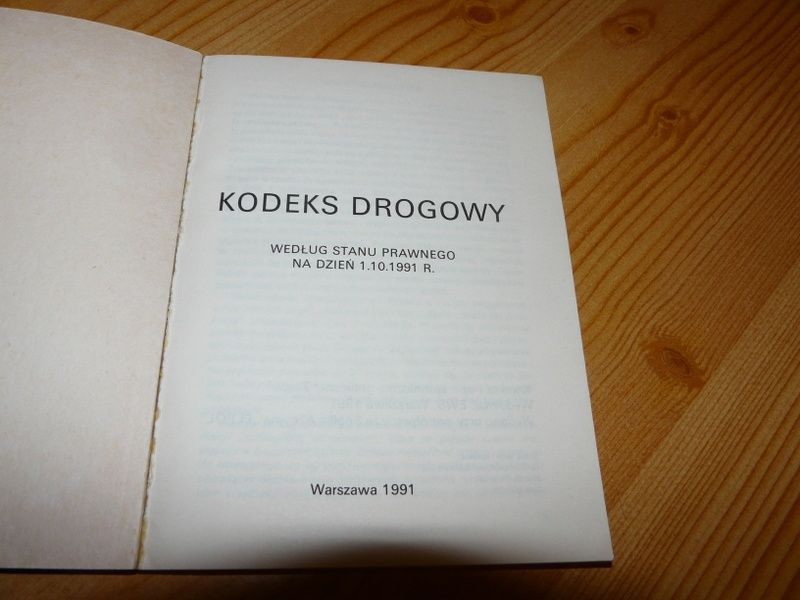 Stary kodeks drogowy