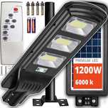 Lampa Solarna Uliczna LED 1200W czujnik ruchu+zmierzchu uchwyt GRATIS!
