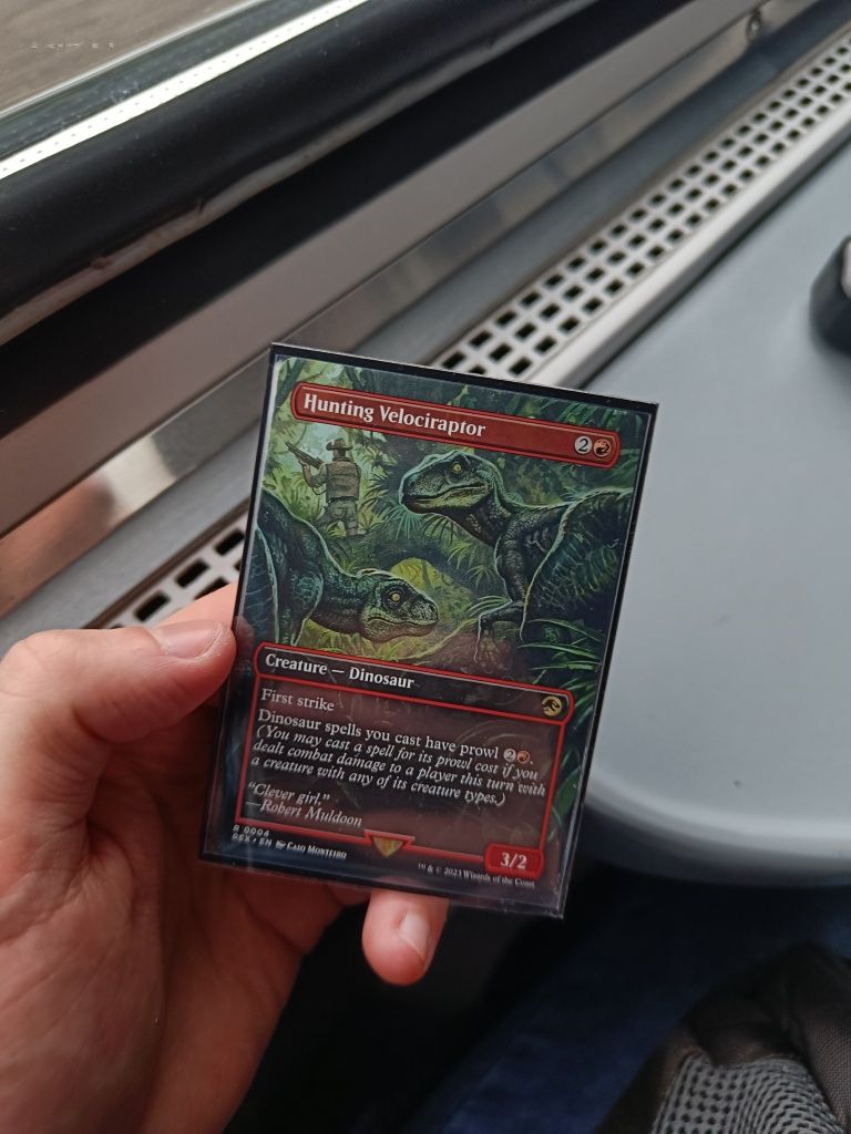 Hunting Velociraptor MTG Magic the Gathering Dinozaur Jurrasic World