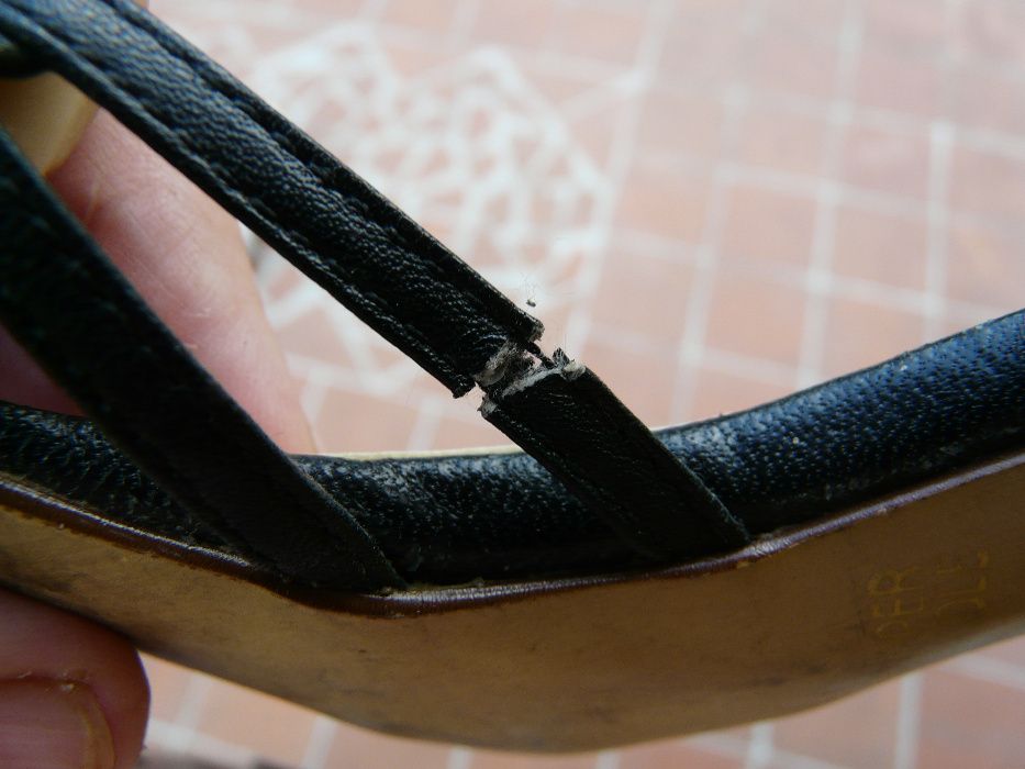 Nine West vintage lata 80-te USA eleganckie sandalki  czarne skorzane