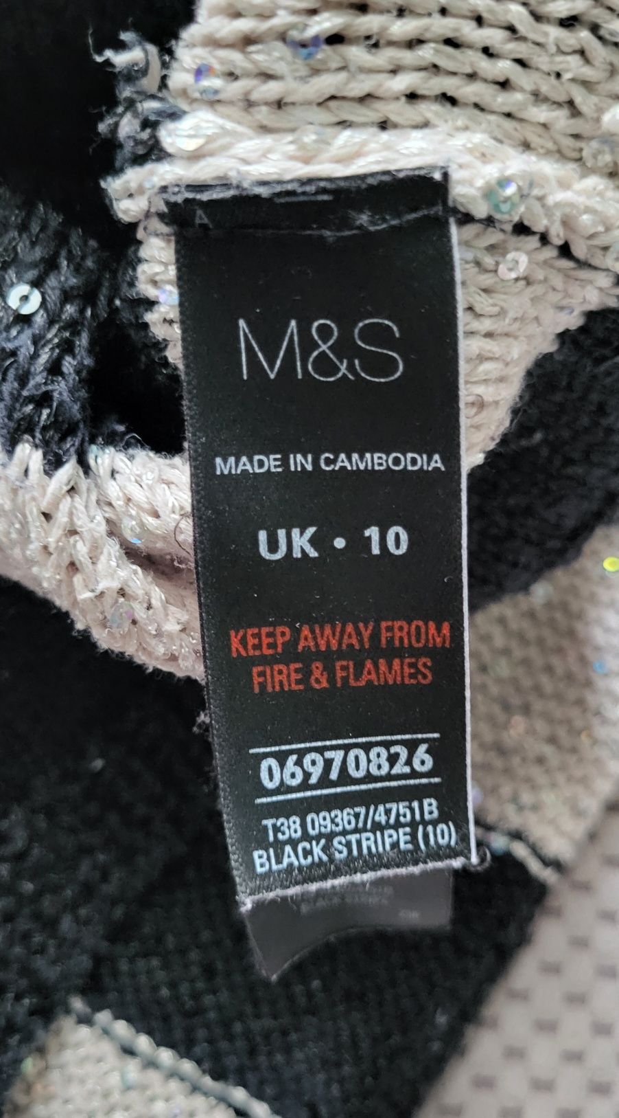 Sweter w paski Marks Spencer r. M