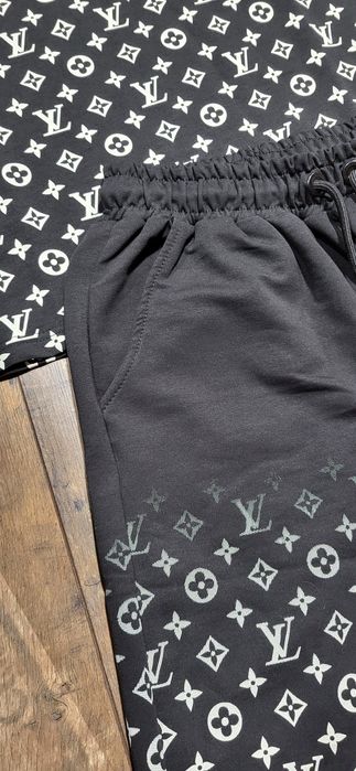 Komplet męski bawełna premium koszulka spodenki ombre XXL