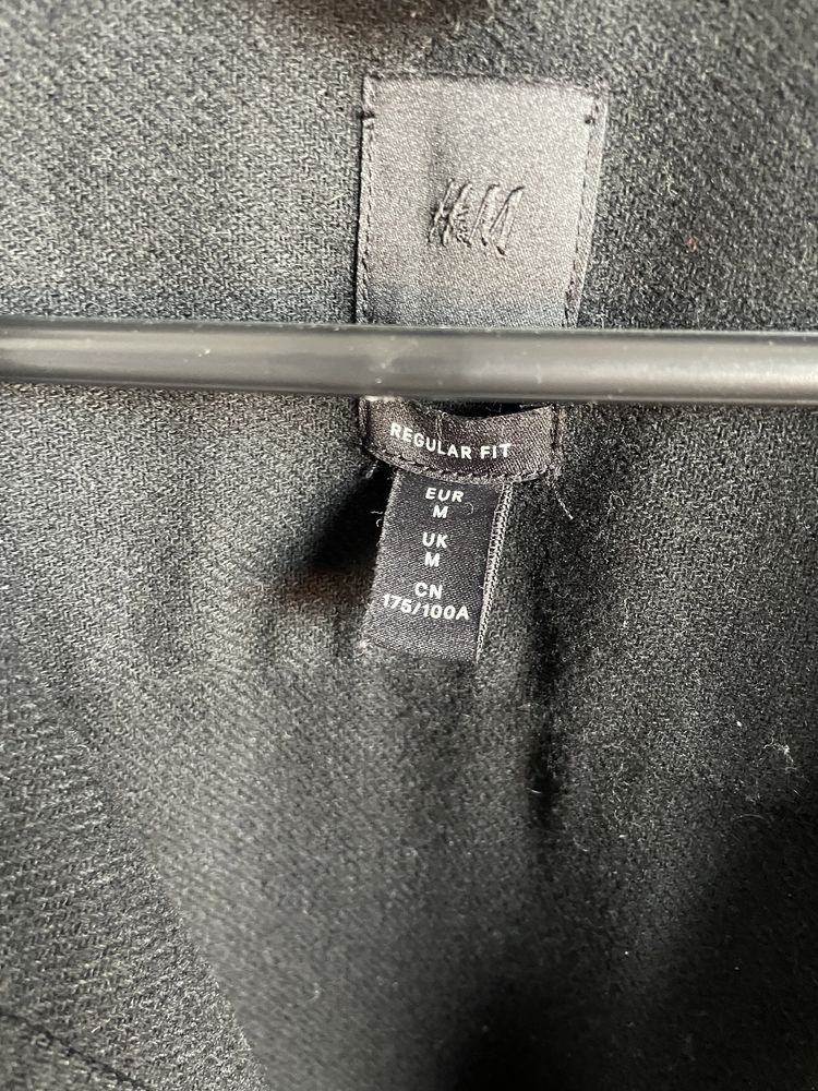 Kurtka koszulowa H&M M czarna cienka
