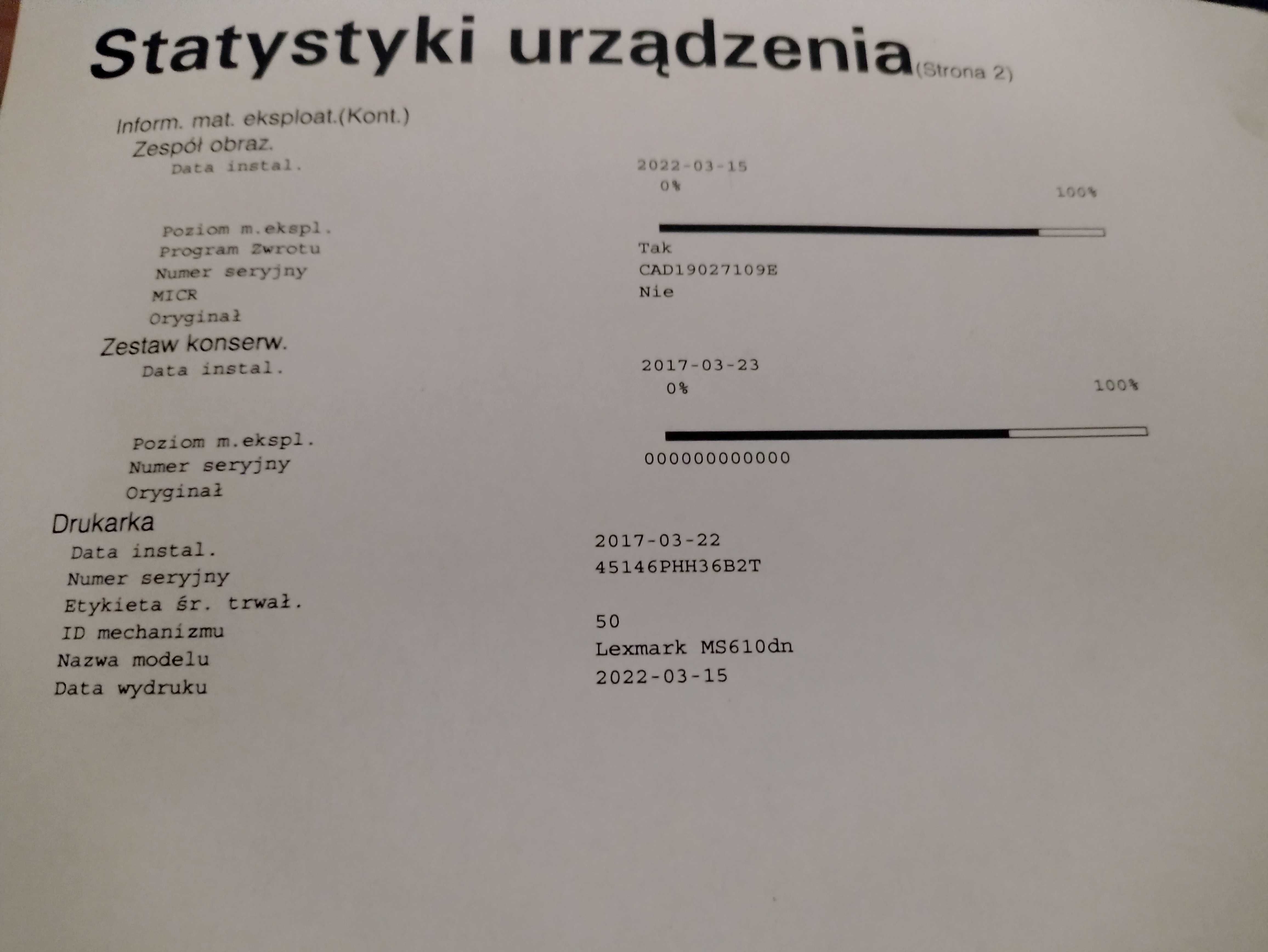 Drukarka Lexmark MS610dn