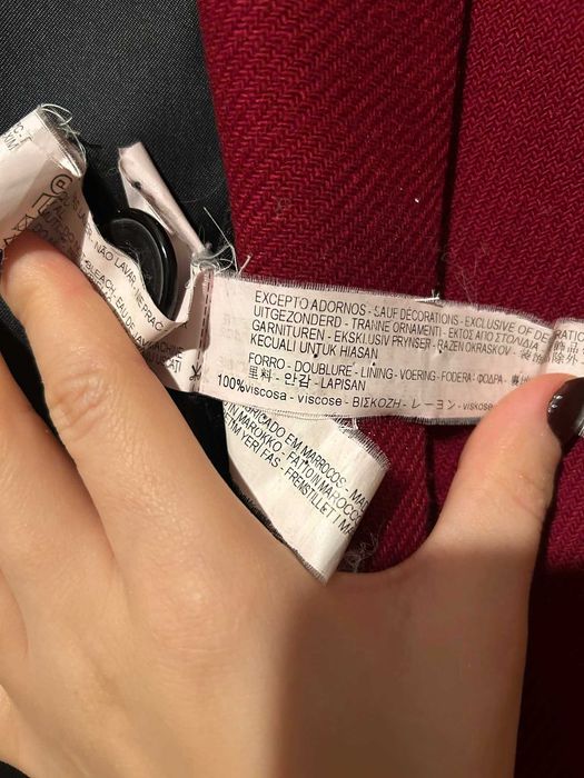 Ciepły płaszcz 75% wełna ZARA