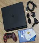 Konsola PS4 SLIM 1000GB CUH-2116B BDB stan Soft 11.52 +Pad +Jailbreak