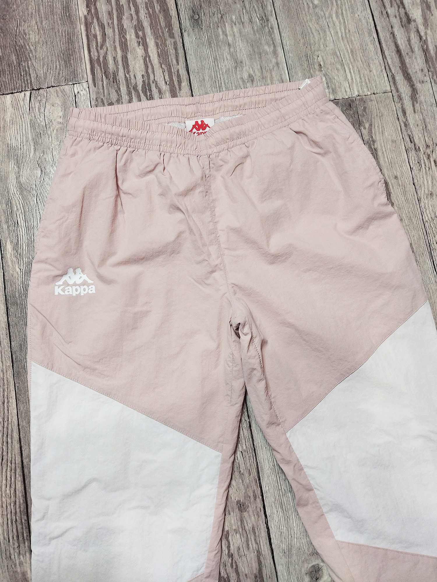 Spodnie dresowe Kappa szelesty dresy ortaliony track pants tapered y2k