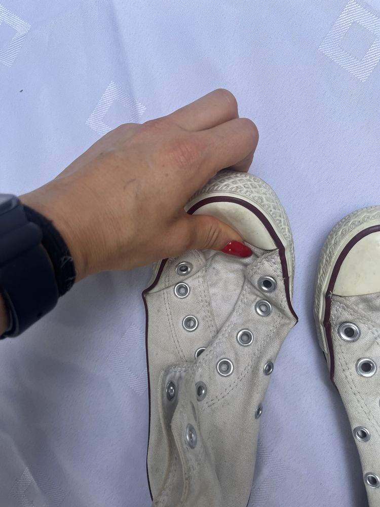 Converse biale dlugie