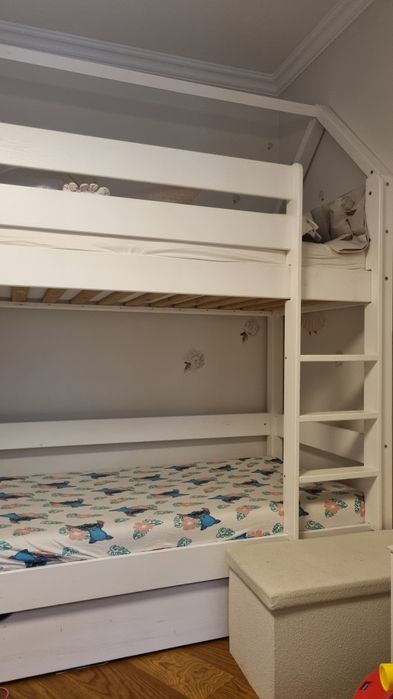 Łóżko Domek piętrowe potrójne 90x 200