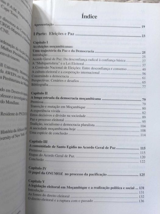 Livro "Eleições, democracia e desenvolvimento" de Brazão Mazula